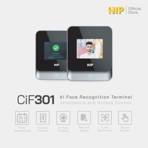 HIP เครื่องสแกนใบหน้า AI รุ่น CiF301