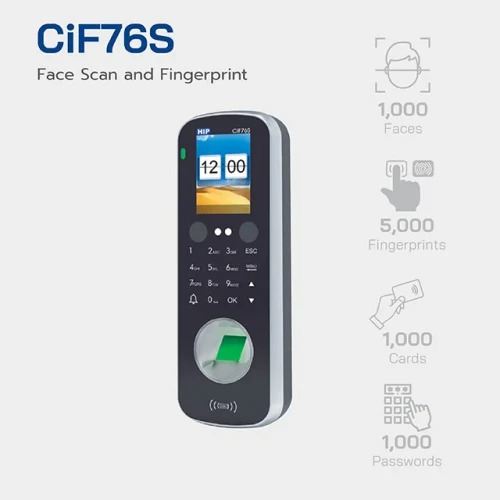 HIP Face Scan and Fingerprint Access Control รุ่น CiF76S-1