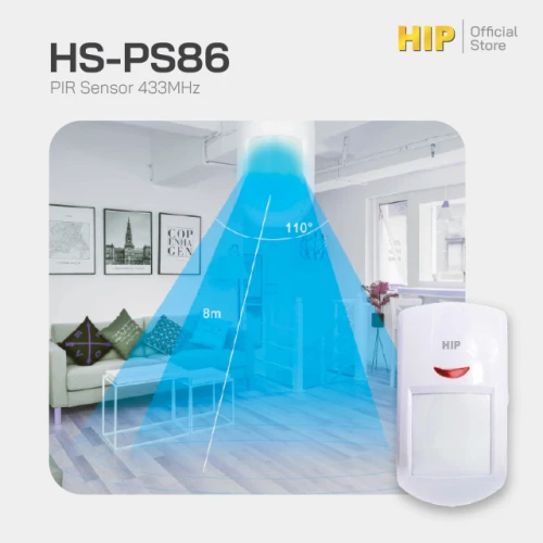 HIP PIR Sensor 433MHz รุ่น HS-PS86